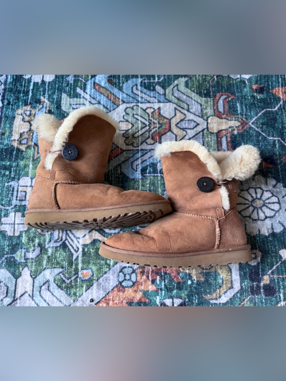 UGG Bailey Button Boots in Chestnut